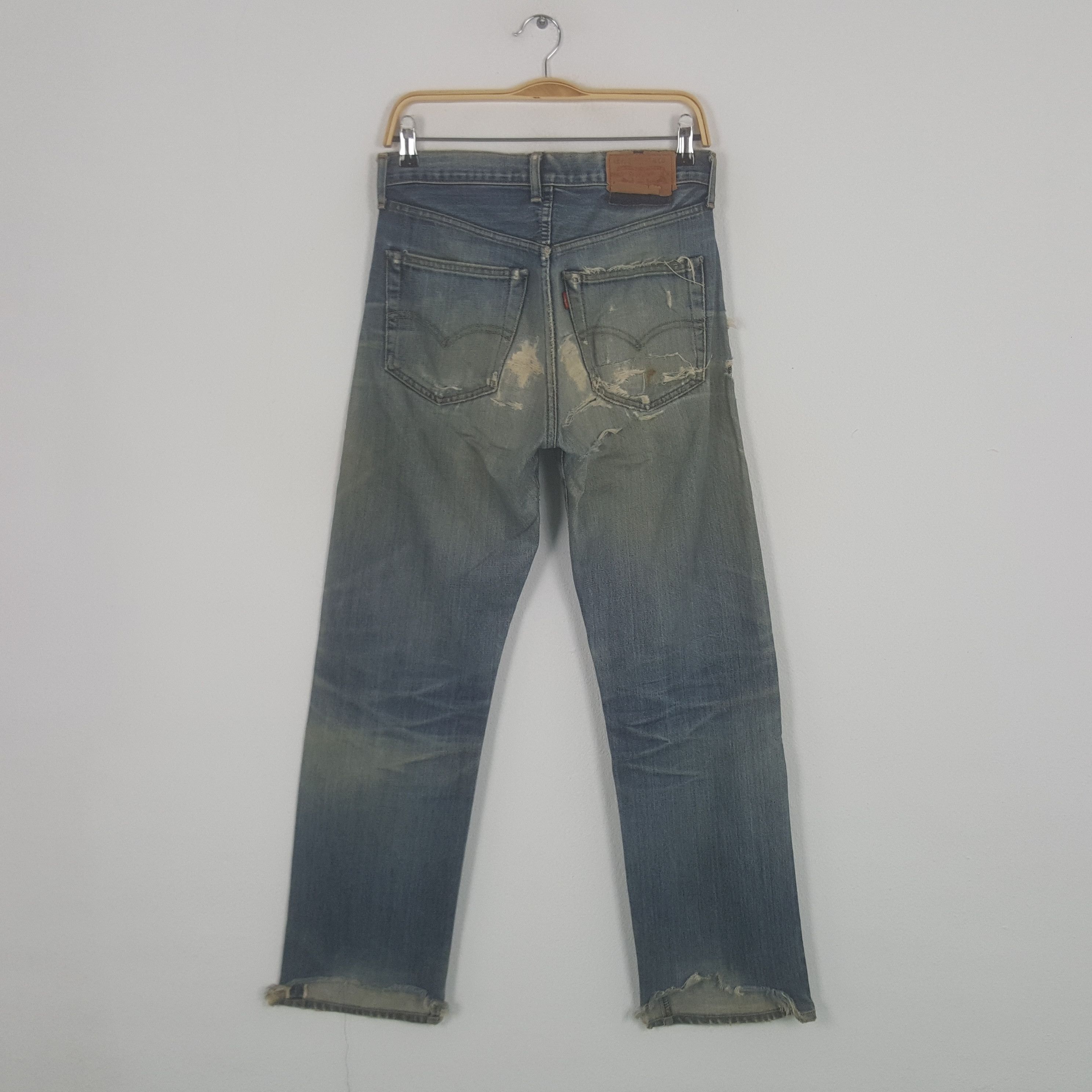 Levi's × Vintage Vintage Levi's Distressed Style Selvedge Denim Jeans Size US 31 - 4 Thumbnail