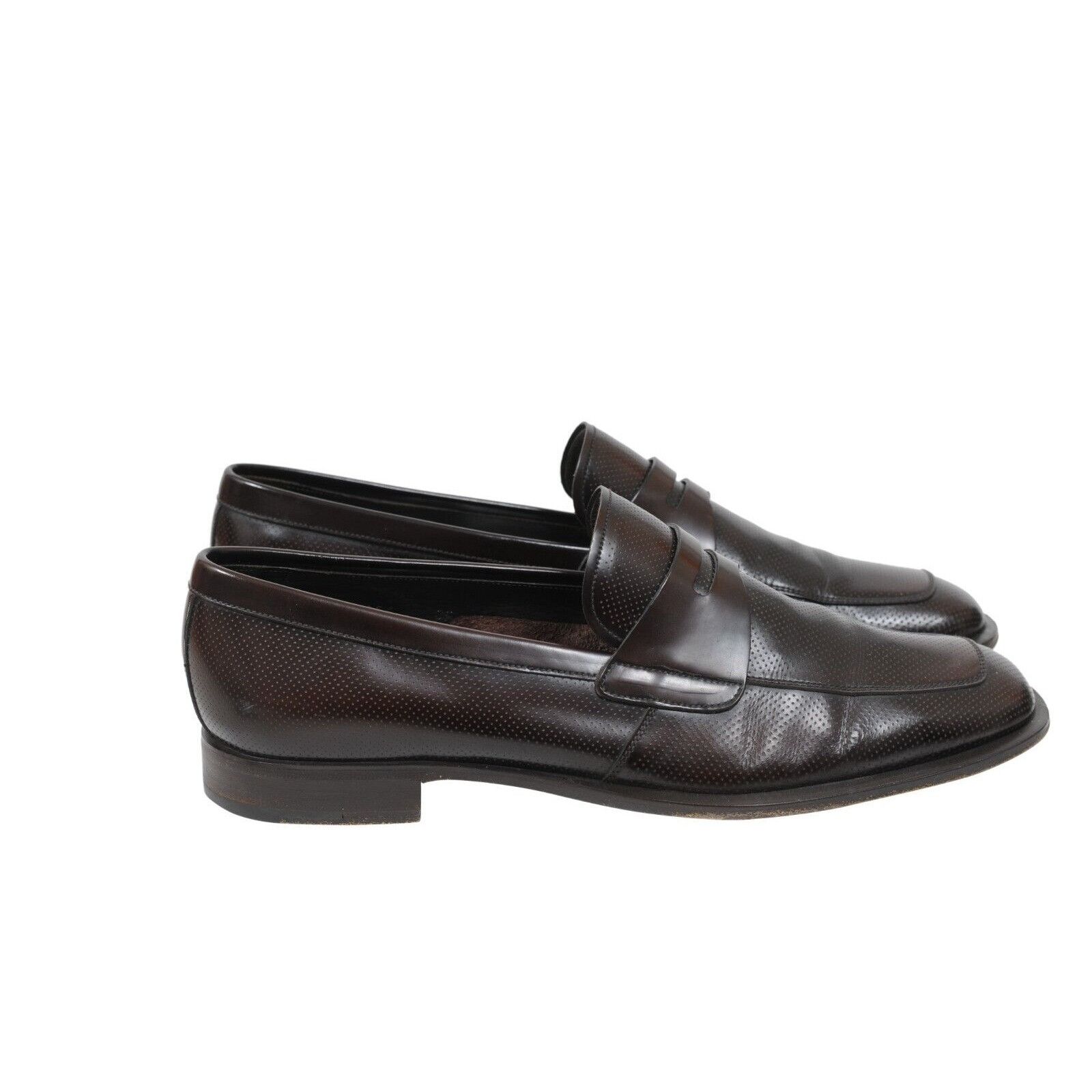 Prada Penny Loafers Brown Calfskin Leather - 02064 Size US 9.5 / EU 42-43 - 8 Thumbnail
