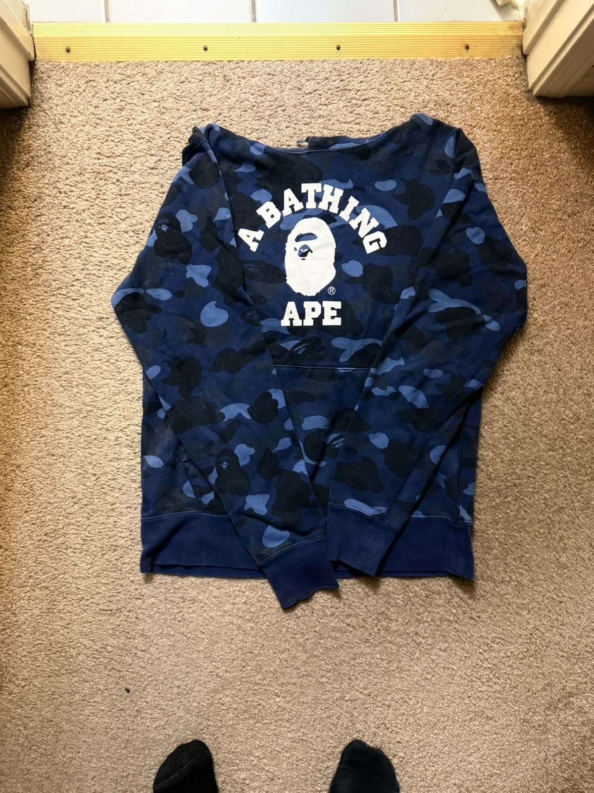 Bape Color Camo College Pullover Hoodie Size US L / EU 52-54 / 3 - 1 Thumbnail