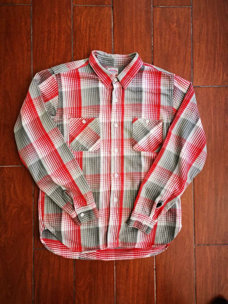 The Real McCoys Size17 8 Hour Union Work Shirt Plaid Shirt