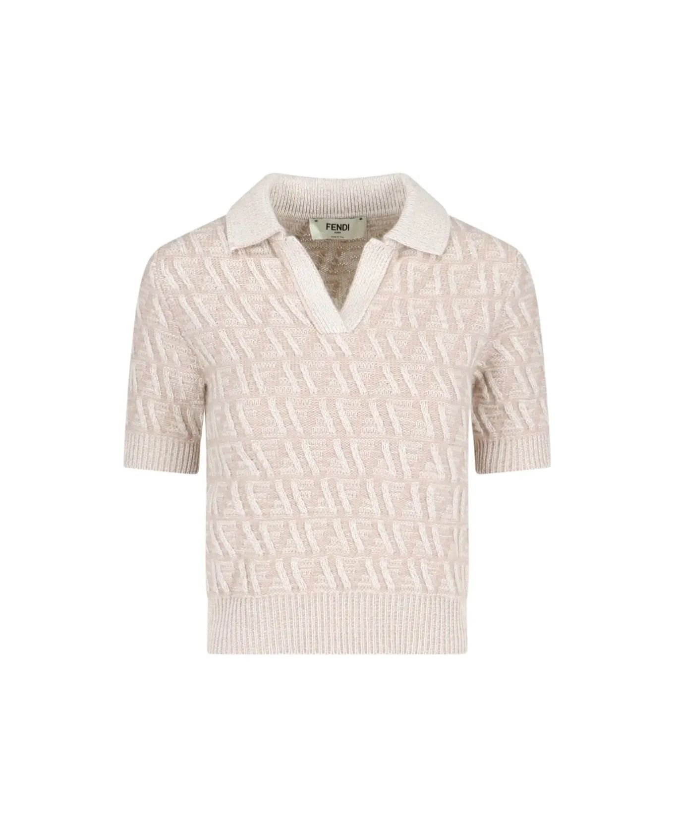 Fendi o1s1wg110326 Jumper in Beige Size S / US 4 / IT 40 - 1 Thumbnail