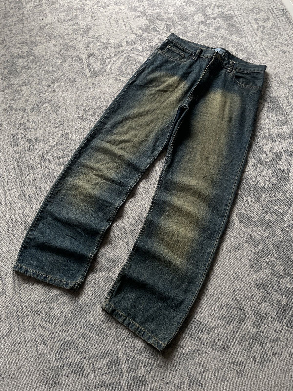 Vintage Vintage Faded Jeans Flared Mud Washed Baggy Japanese Y2K Wid Size US 32 / EU 48 - 2 Thumbnail