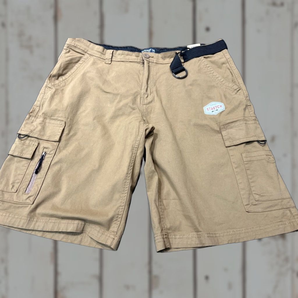 Vintage Company Eighty One 81 cargo shorts mens XL 42 x 13 Brown Zip Pocket Flex Stretch Size US 36 / EU 52 - 1 Thumbnail