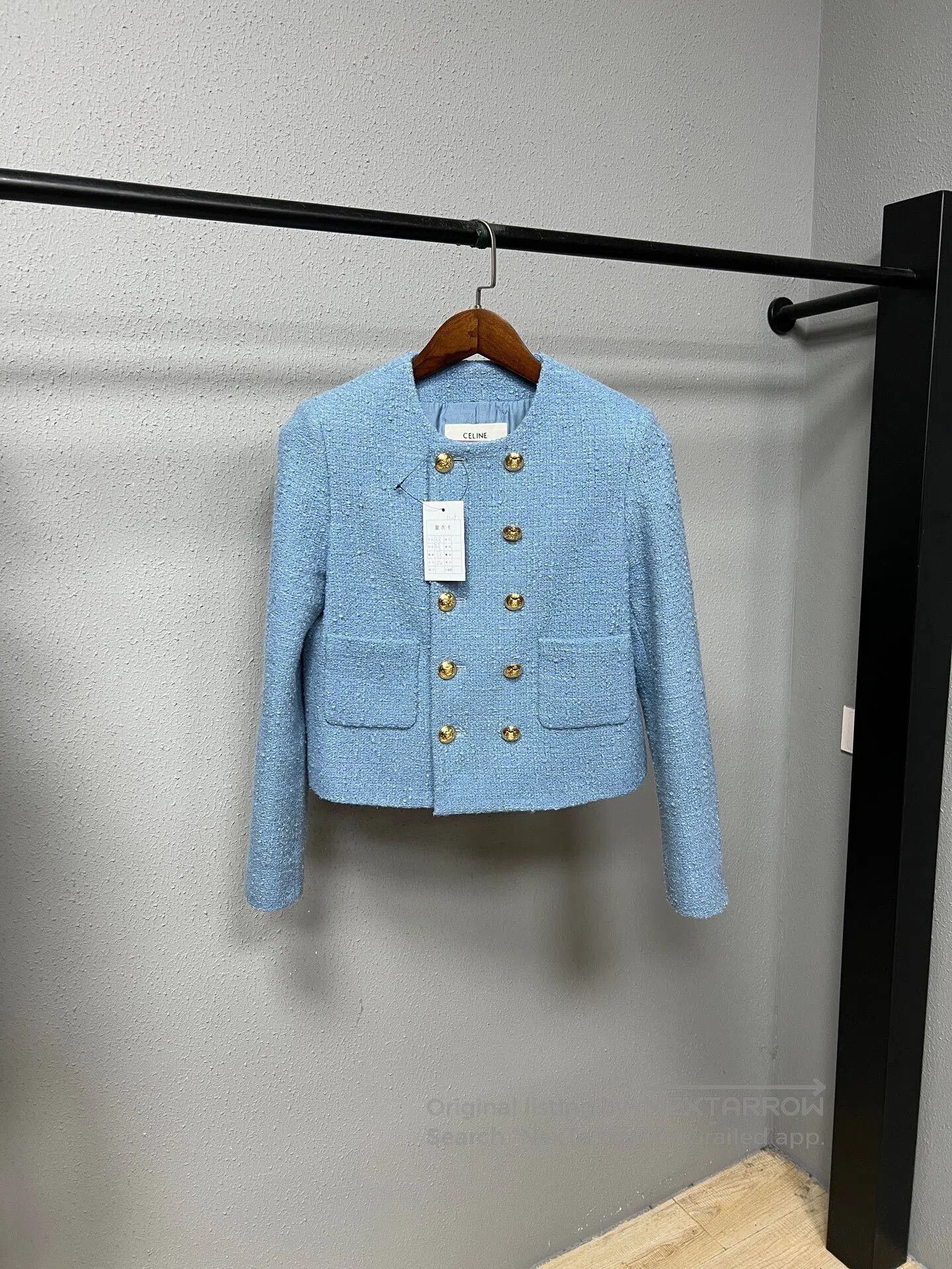 Celine Celine Blue Jacket with Gold Accents. Size M / US 6-8 / IT 42-44 - 1 Thumbnail