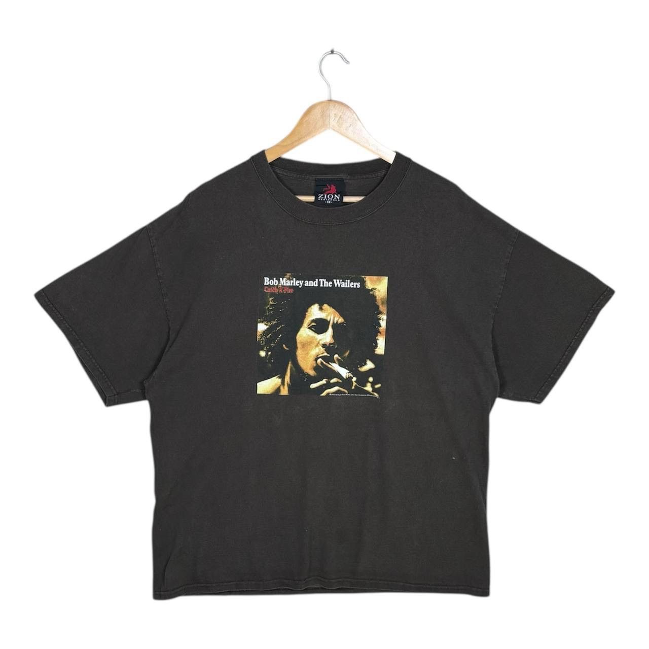 Band Tees × Bob Marley × Vintage Y2k Bob Marley and The Wailers Catch A Fire Rock Band Tshirt Size US XL / EU 56 / 4 - 1 Thumbnail