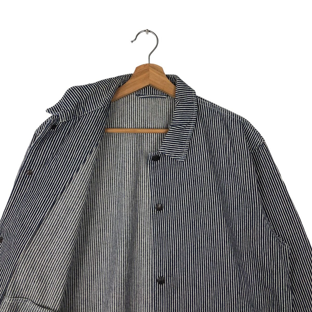 Japanese Brand 🔥90’s VINTAGE HIKORY CHORE JACKET GU JAPAN ISSEY MIYAKE Size US M / EU 48-50 / 2 - 8 Thumbnail