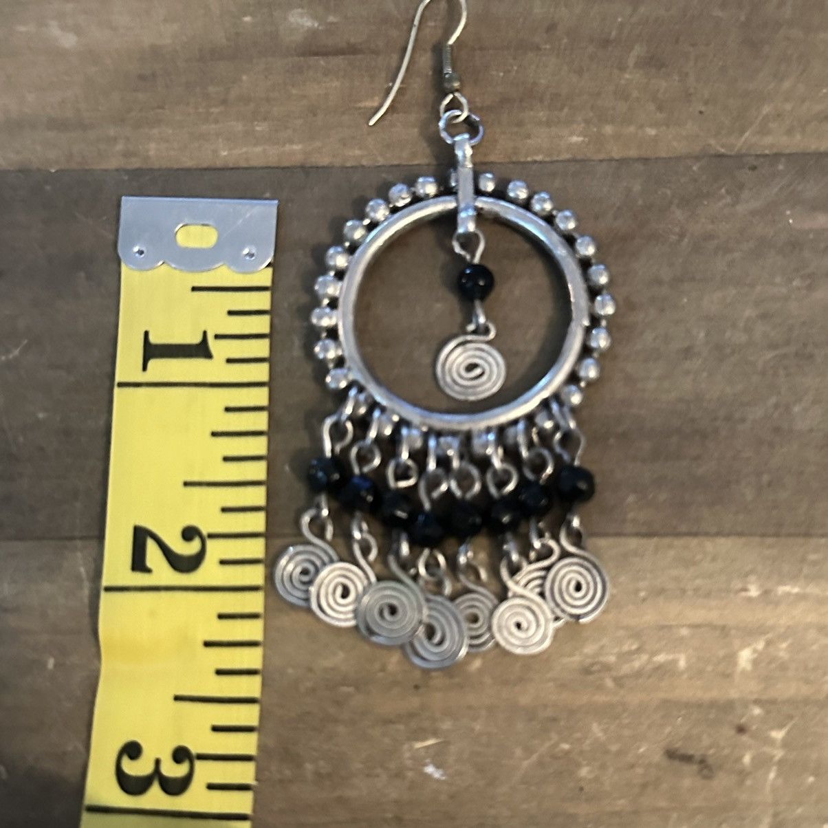 Other Silver tone chandelier hook earrings Size ONE SIZE - 2 Thumbnail
