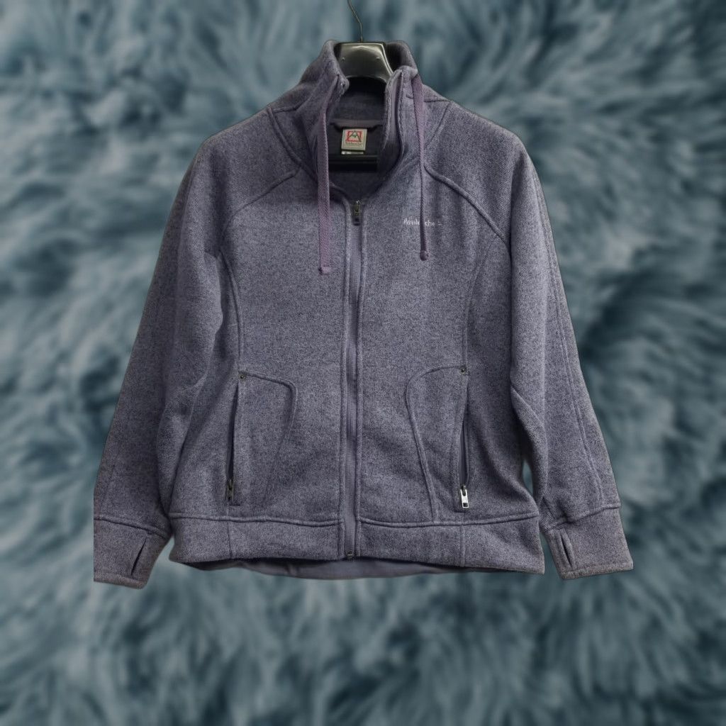 Avalanche Avalanche Jacket Women M Fleece Full Zip Purple Outdoor Casual Hiking Backpacking, Basic Outdoor Apparel Size M / US 6-8 / IT 42-44 - 1 Thumbnail