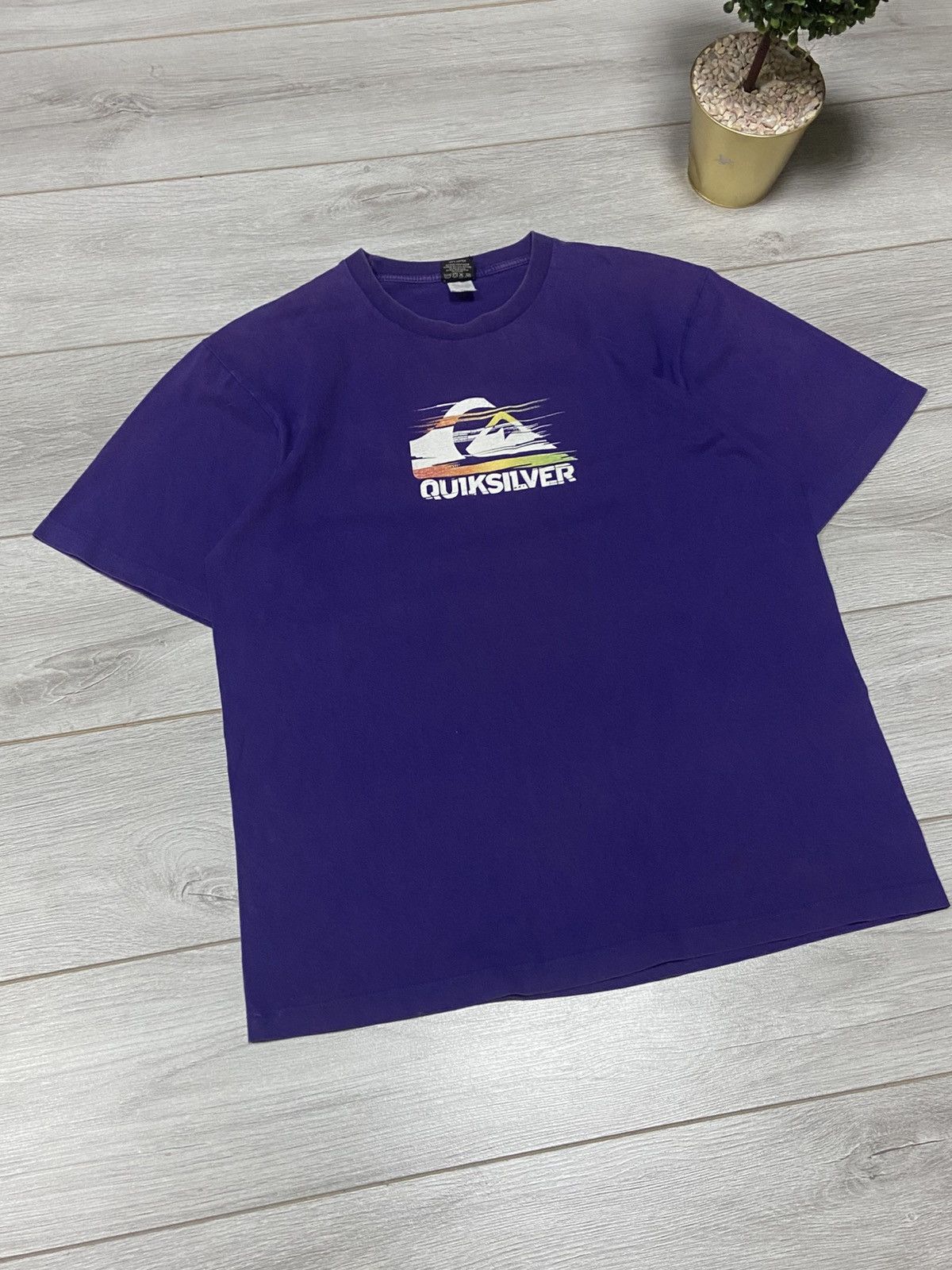 Quiksilver Quiksilver vintage big logo print t-shirt Size US XL / EU 56 / 4 - 3 Thumbnail