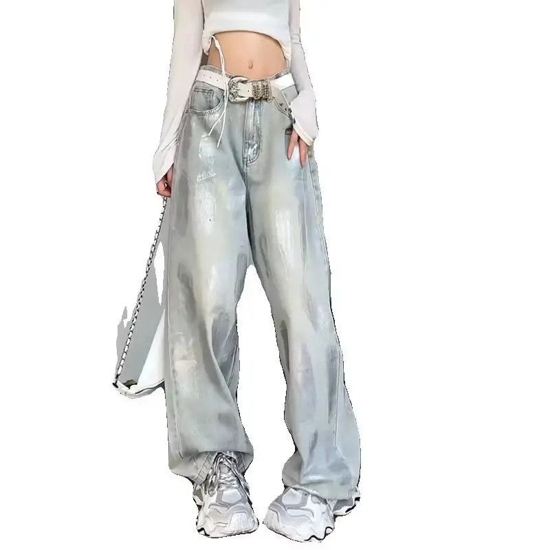 Japanese Brand Loose wide leg retro straight leg jeans Size US 30 / EU 46 - 5 Thumbnail
