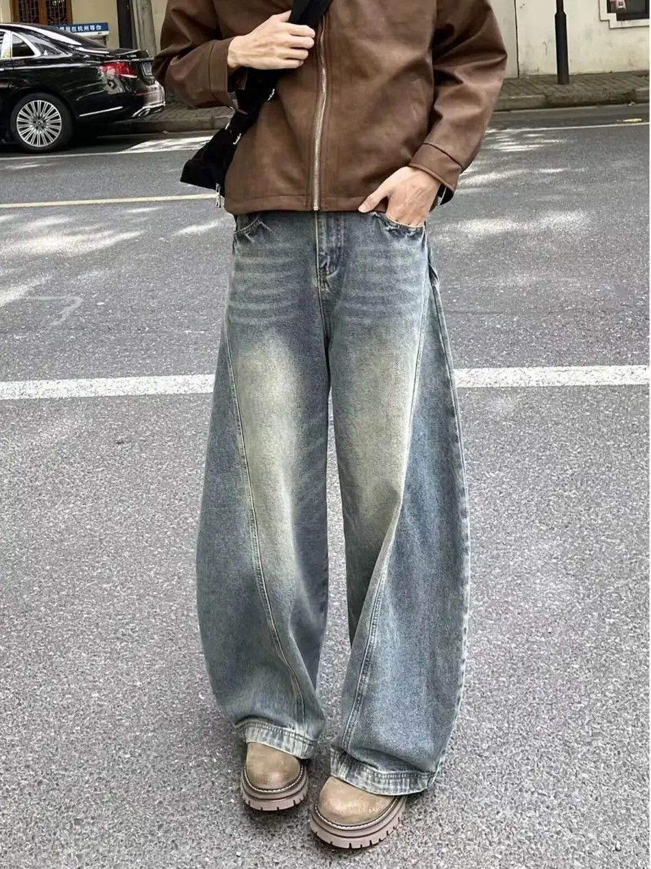 Japanese Brand Straight and loose wide leg jeans Size US 32 / EU 48 - 3 Thumbnail
