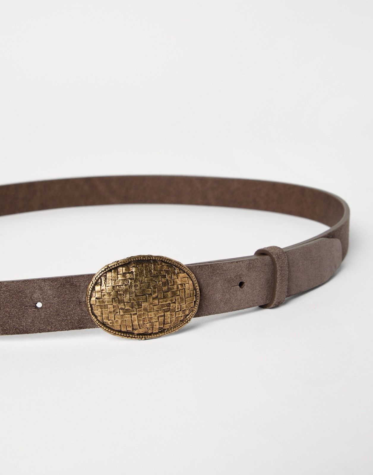 Brunello Cucinelli o1la1rc1a0326 Size: OS / Leather Belt in Brown Size ONE SIZE - 2 Thumbnail
