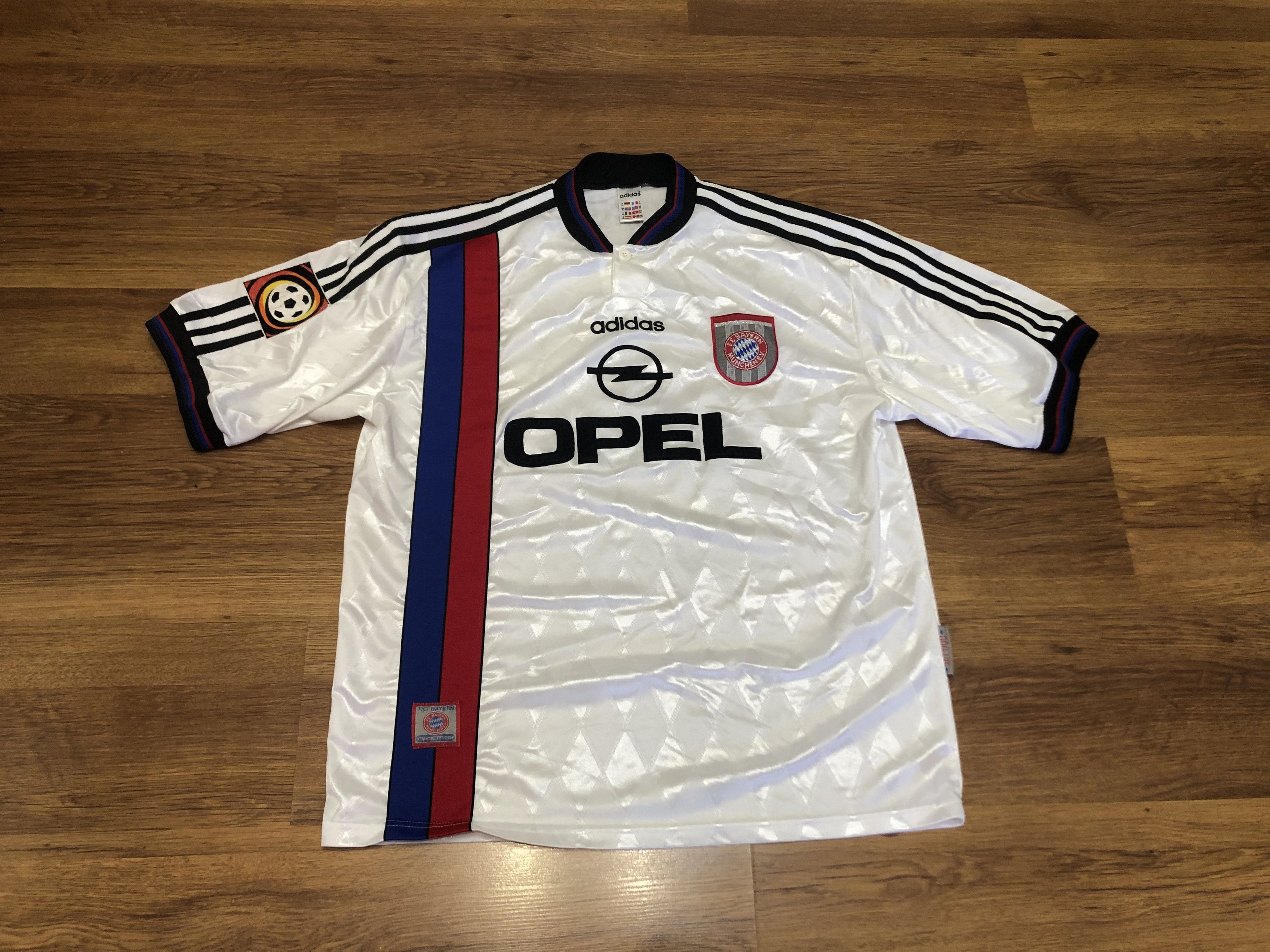 Adidas Bayern Munich Away Football Shirt 1996-1998 Size XL#7 Scholl Size US XL / EU 56 / 4 - 1 Thumbnail