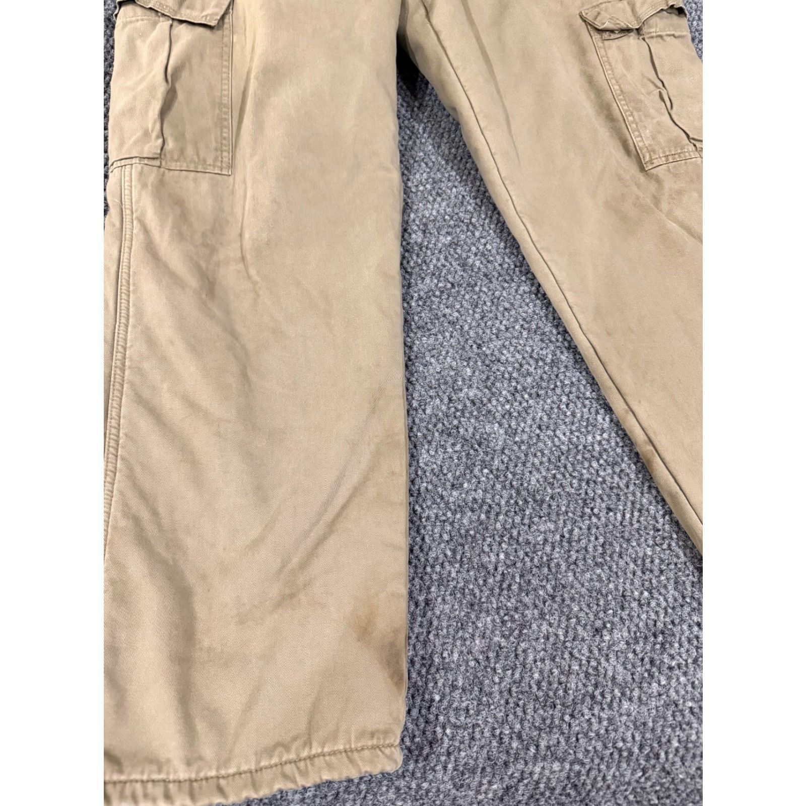 Wrangler Wrangler Cargo Pants 34X30 Beige Lined Insulated Workwear Outdoor Cargo Pocket Jeans Pants Men Regular Size 34 Beige Size US 34 / EU 50 - 3 Thumbnail