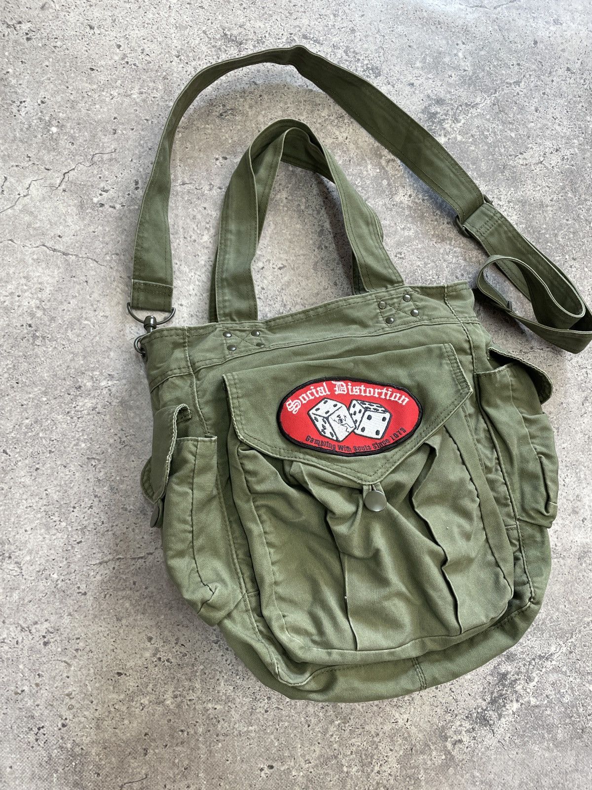 Diesel Vintage 00s Like Diesel multi pocket Denim messenger Bag Size ONE SIZE - 4 Thumbnail