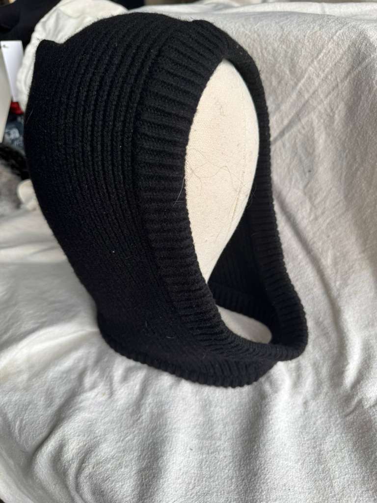 Rick Owens Ribbed Knit Balaclava Hood