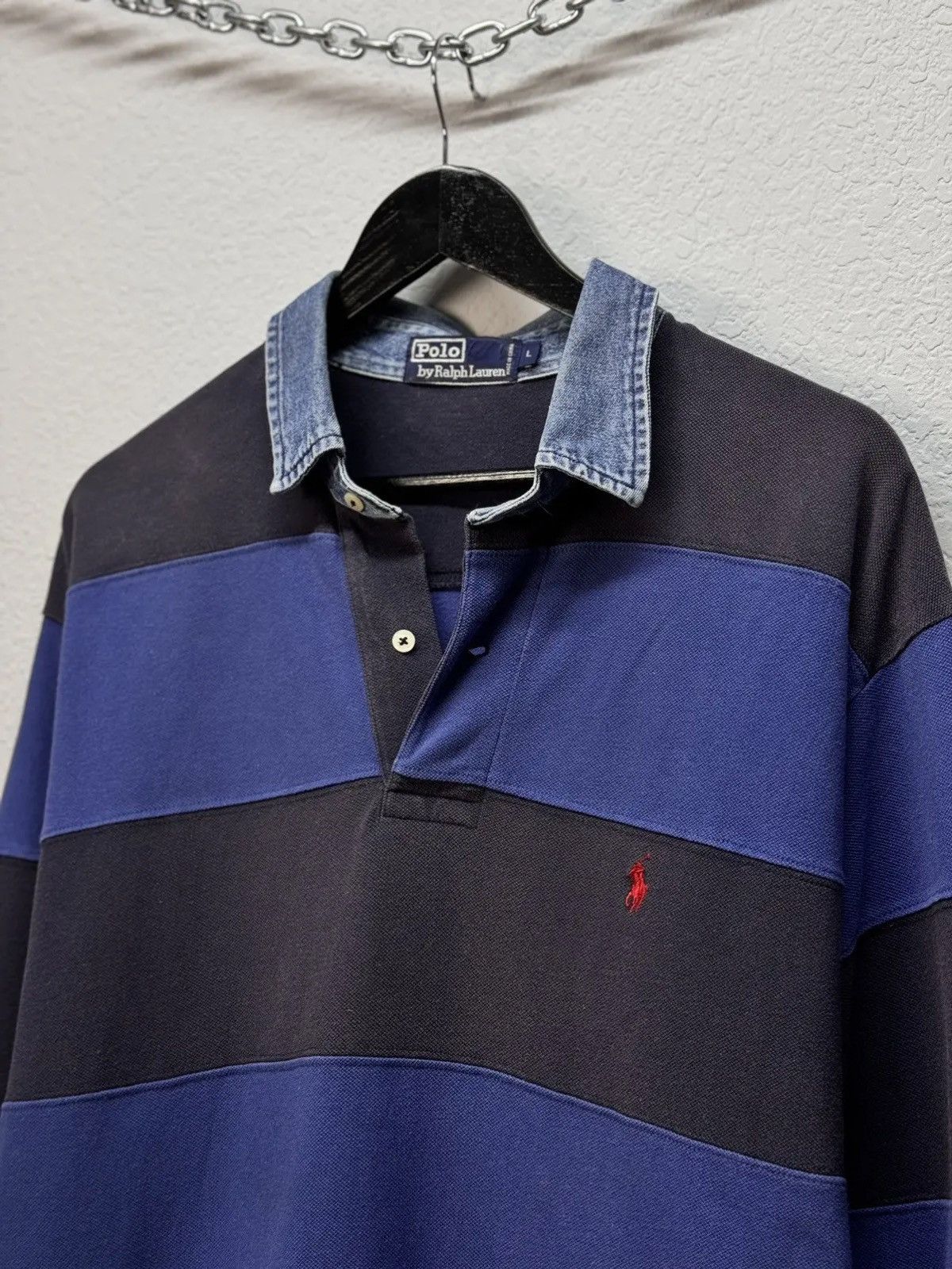 Polo Ralph Lauren × Ralph Lauren × Vintage Vintage Y2K Polo Ralph Lauren Rugby Size US XL / EU 56 / 4 - 4 Thumbnail