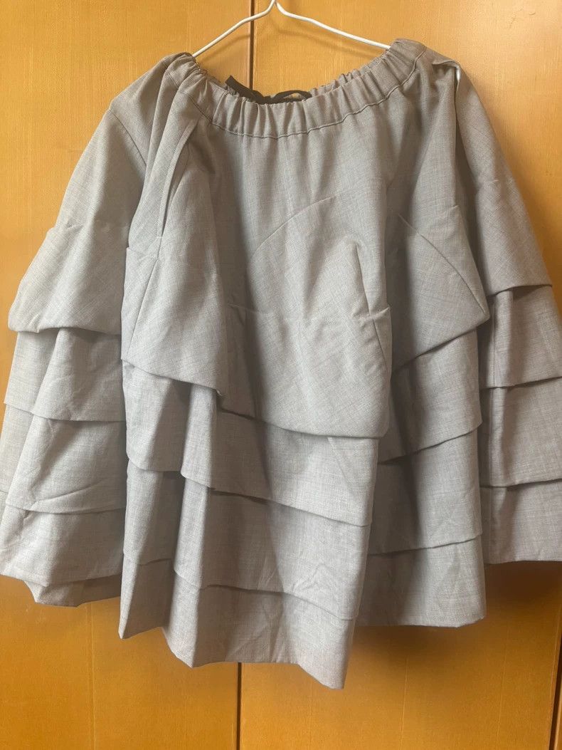 Comme des Garcons CDG Gray Ruffled Skirt - dmc Size US 30 / EU 46 - 1 Thumbnail