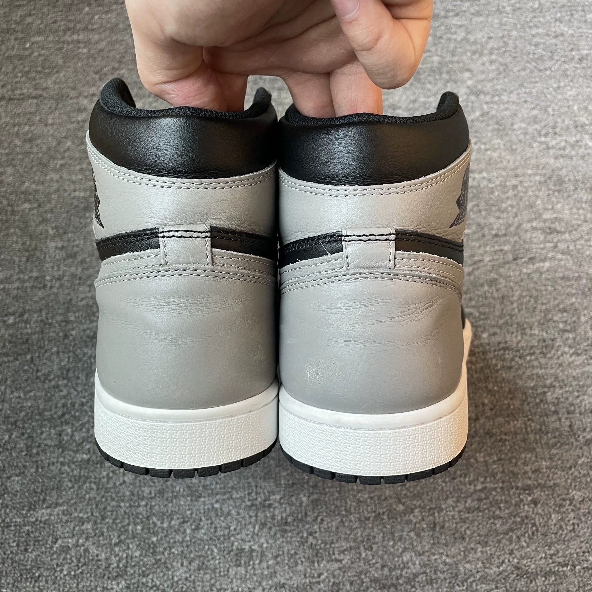 Nike Air Jordan 1 High Shadow Black/Gray 99 New No Box 42.5 Size US 9.5 / EU 42-43 - 4 Thumbnail