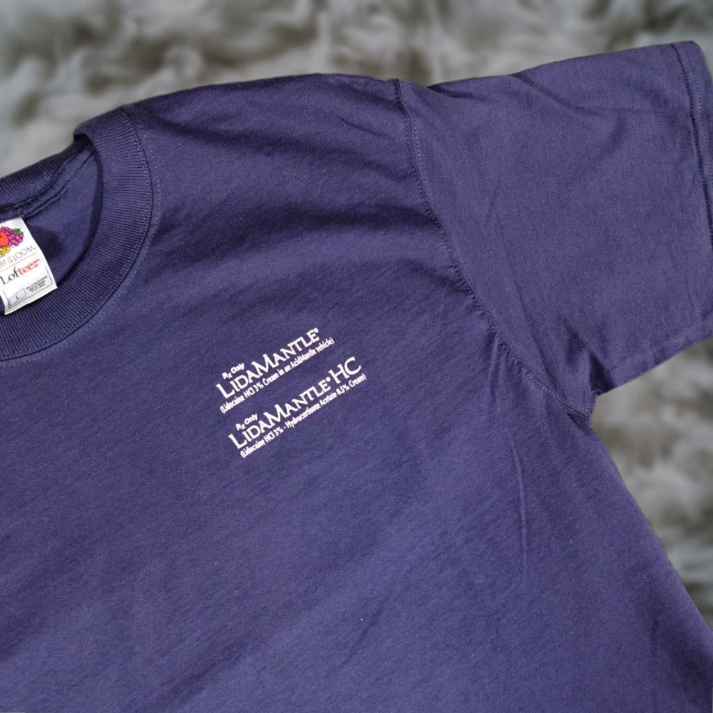 Fruit Of The Loom VINTAGE Fruit of the Loom Graphic T Shirt Mens Large Slim Fit Blue Double Sided Y2K Mens Size US L / EU 52-54 / 3 - 1 Thumbnail