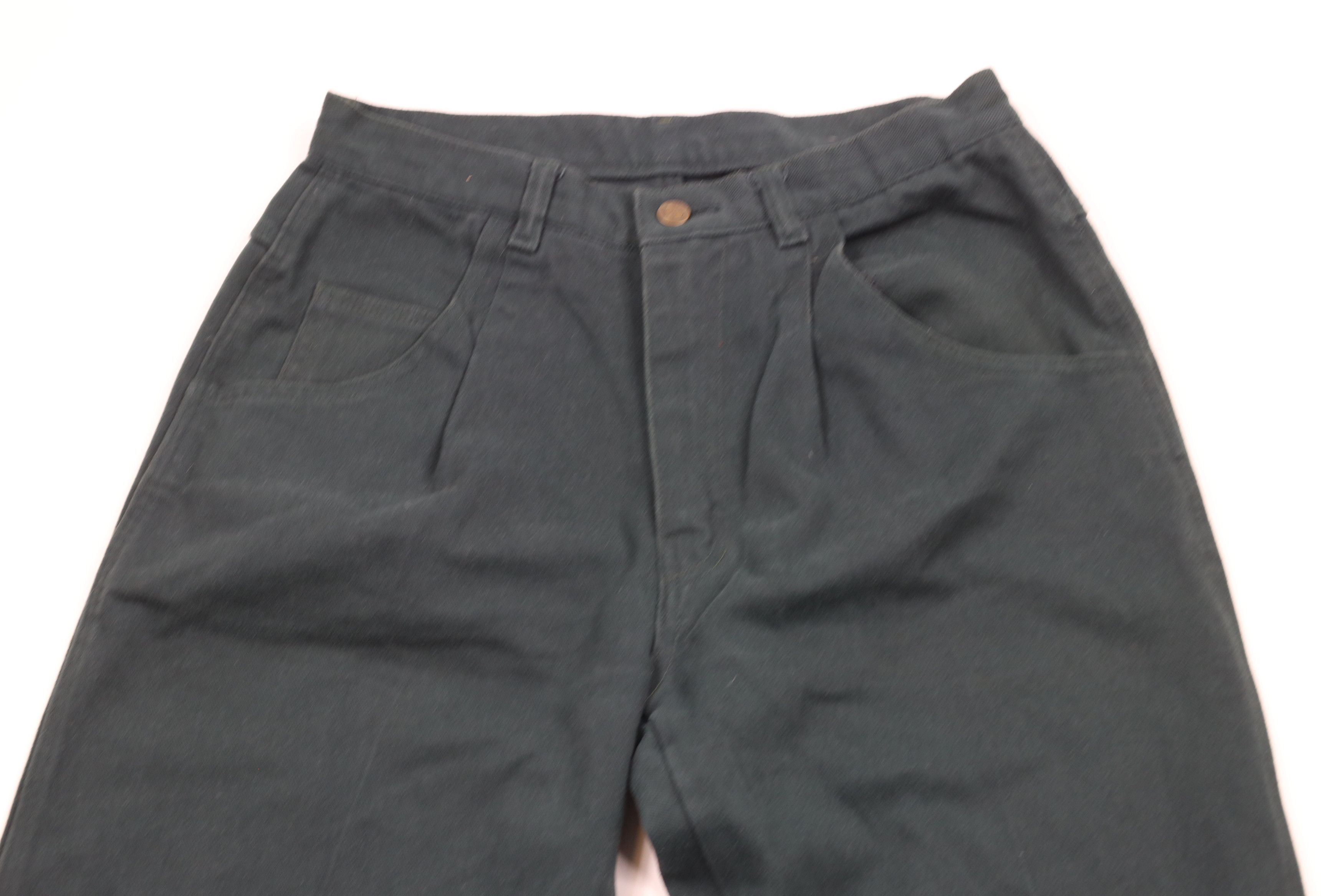 Cross Colours × Vintage Vintage 90s Cross Colours Cuff Pleated Denim Jeans Green Size US 30 / EU 46 - 3 Thumbnail