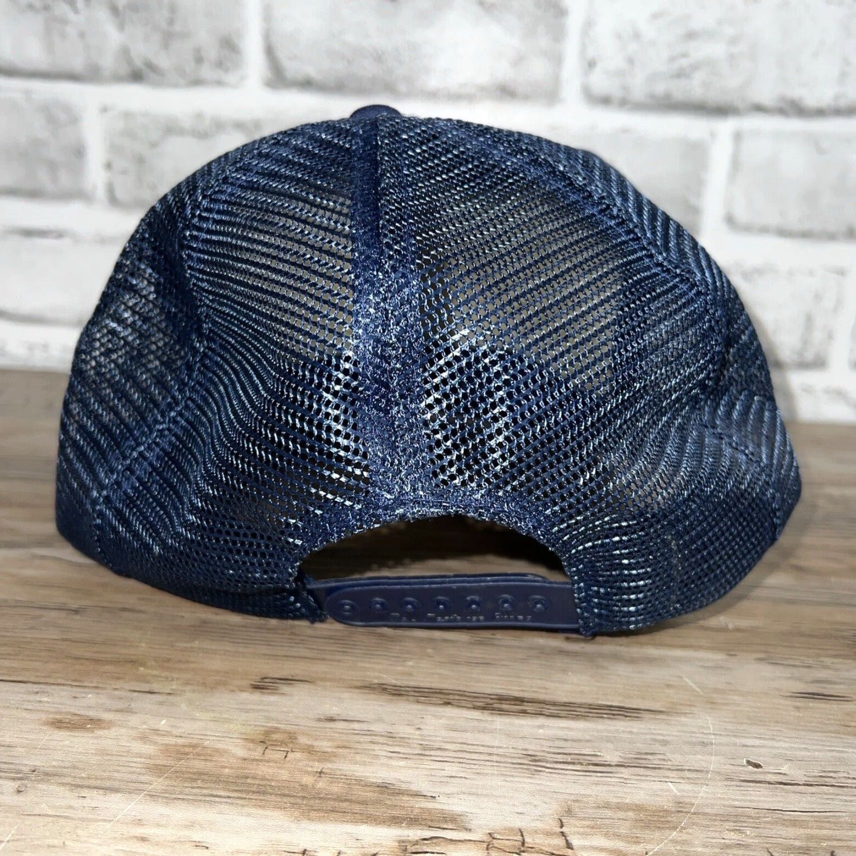 Commando VINTAGE Amana Air Command 90 Hat Snapback Trucker Style Blue One Size Men Size ONE SIZE - 5 Thumbnail