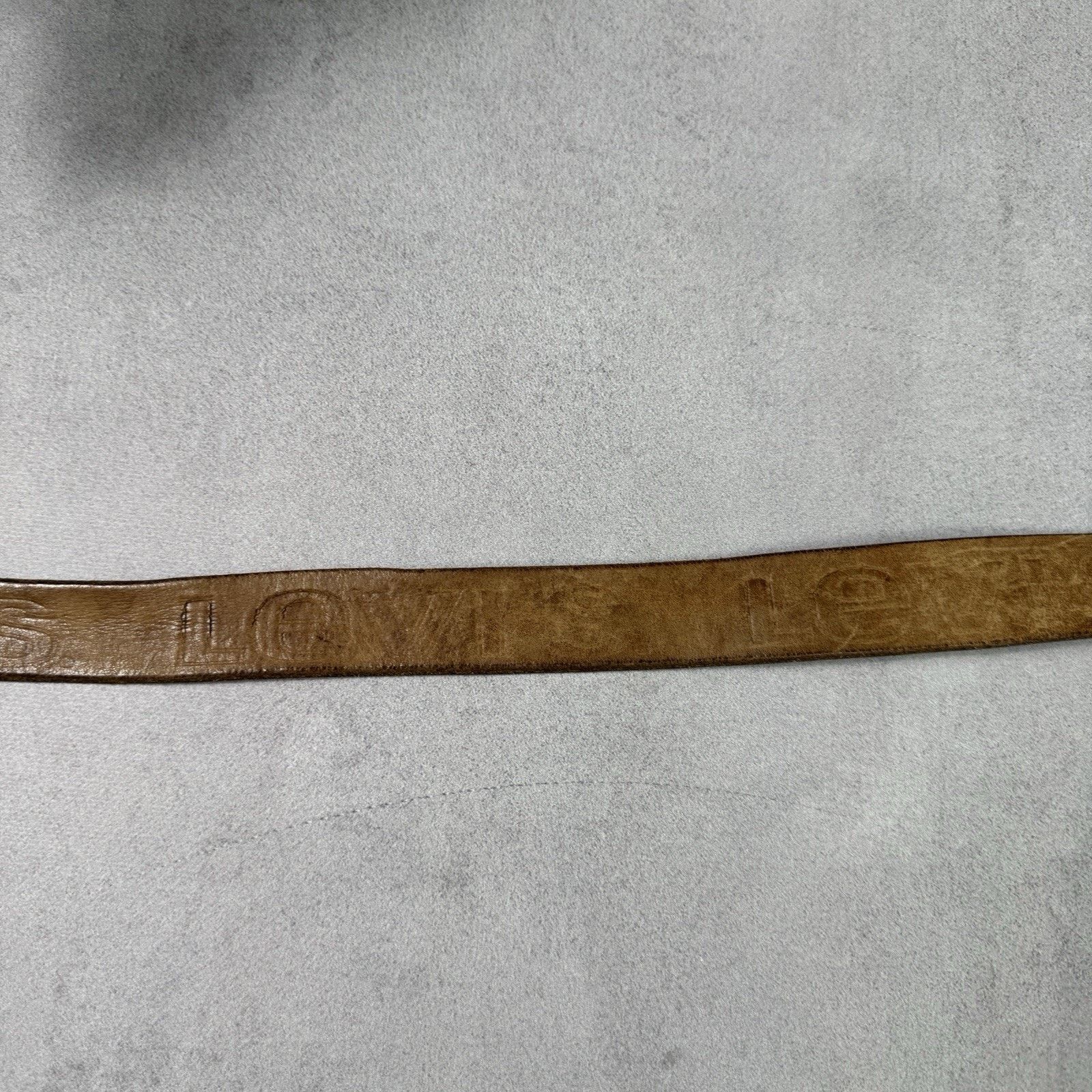 Levi's Vintage Levis Logo Belt Leather Brown Size 38 - 6 Thumbnail