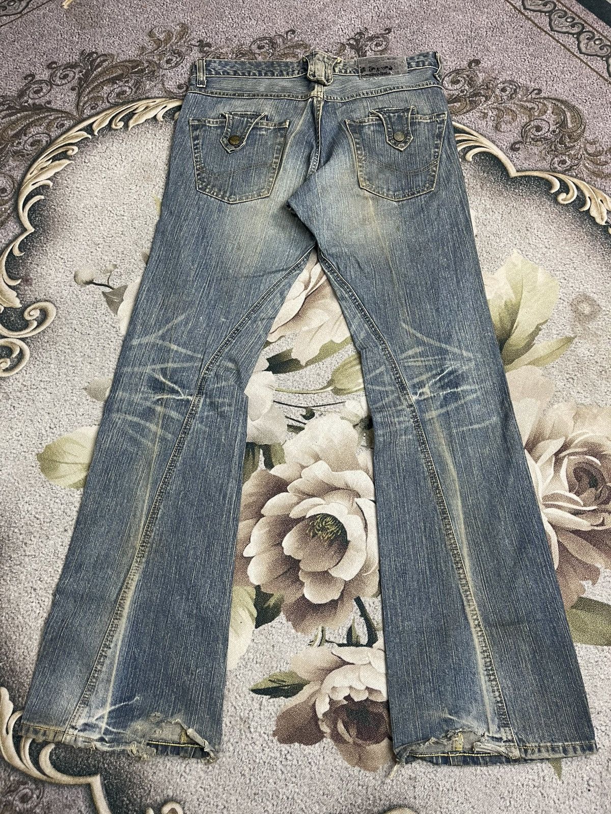 Lee Vintage Lee Riders Flare Jeans Streetwear Size US 33 - 20 Thumbnail