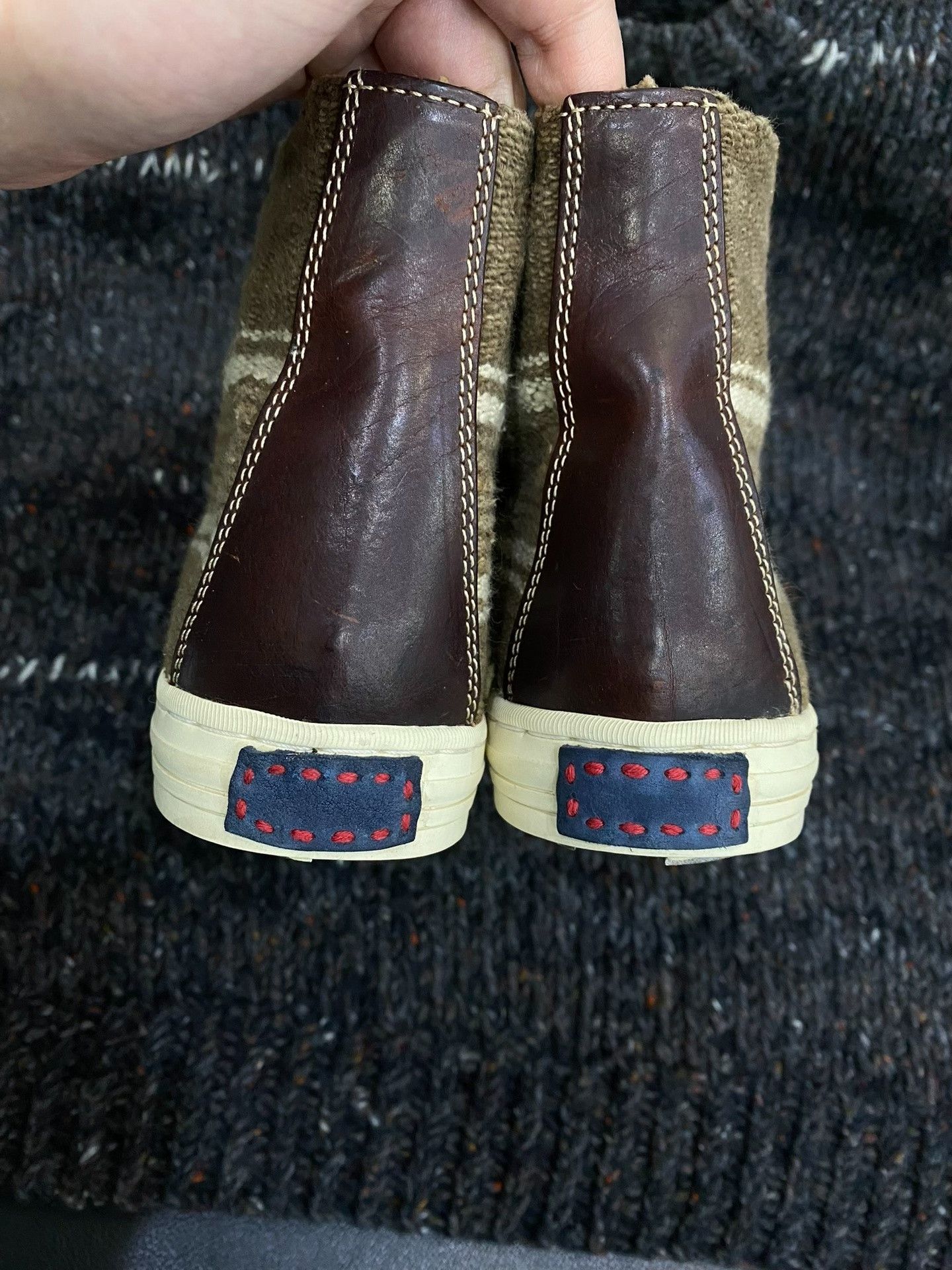 Visvim VISVIM 13SS Lauda Nature Dye Folk High-Top Size US 8.5 / EU 41-42 - 4 Thumbnail