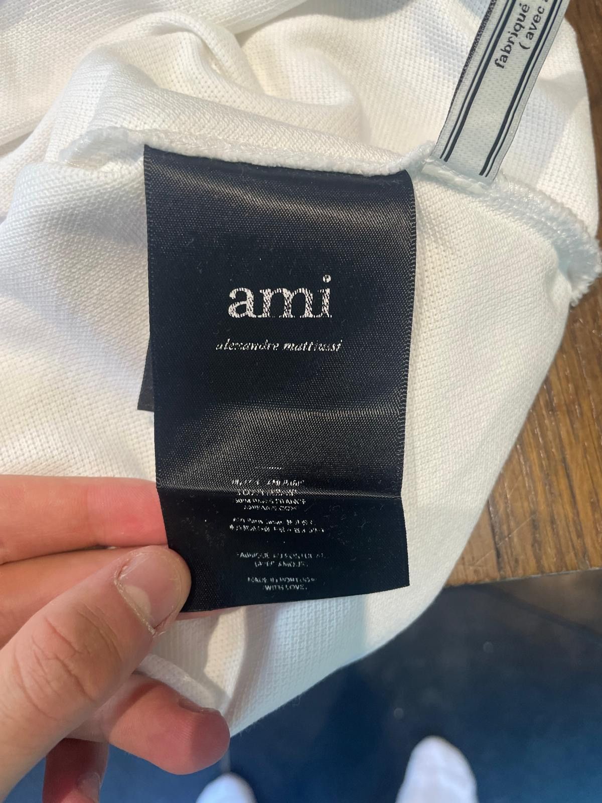 AMI White Ami polo Size US S / EU 44-46 / 1 - 9 Thumbnail