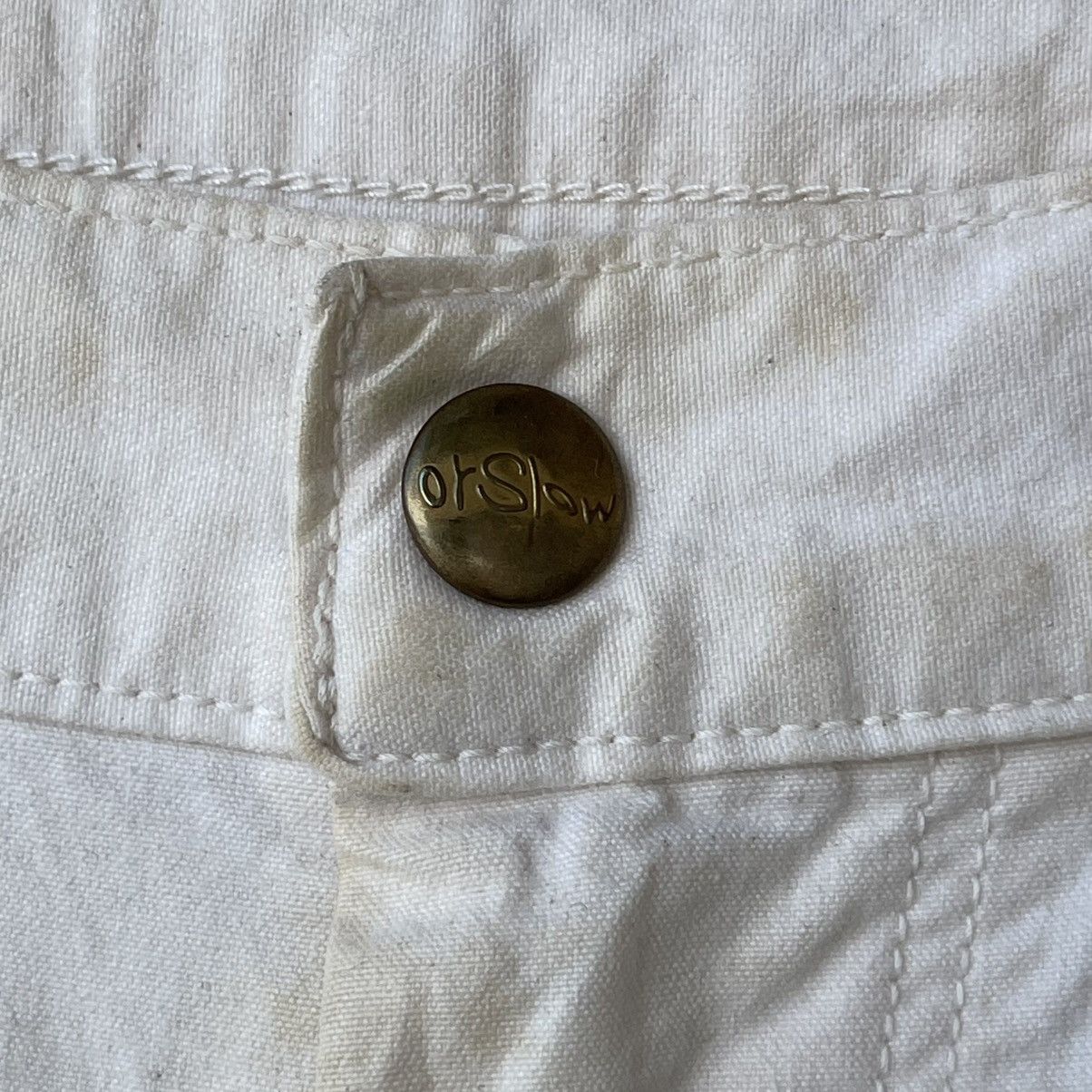 Orslow OrSlow Japan Painter Pants White Workwear French Work Pants Size US 30 / EU 46 - 4 Thumbnail