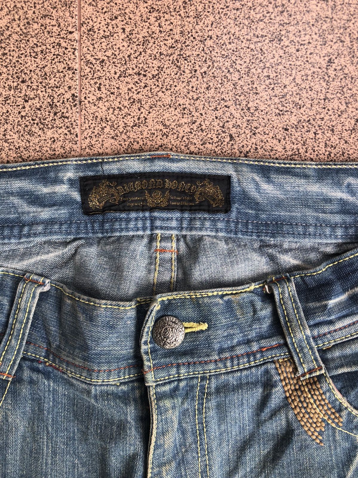 Japanese Brand Diamond Honey Fading Jeans Size US 36 / EU 52 - 9 Thumbnail
