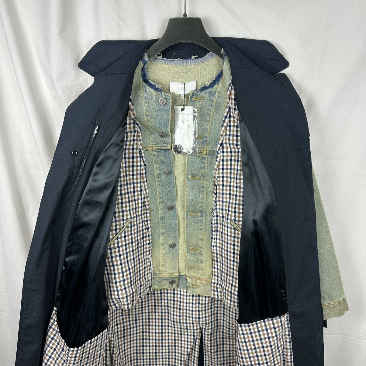 Maison Margiela Maison Margiela Artisanal Deconstructed Hybrid Trench Coat Size US M / EU 48-50 / 2 - 14 Thumbnail