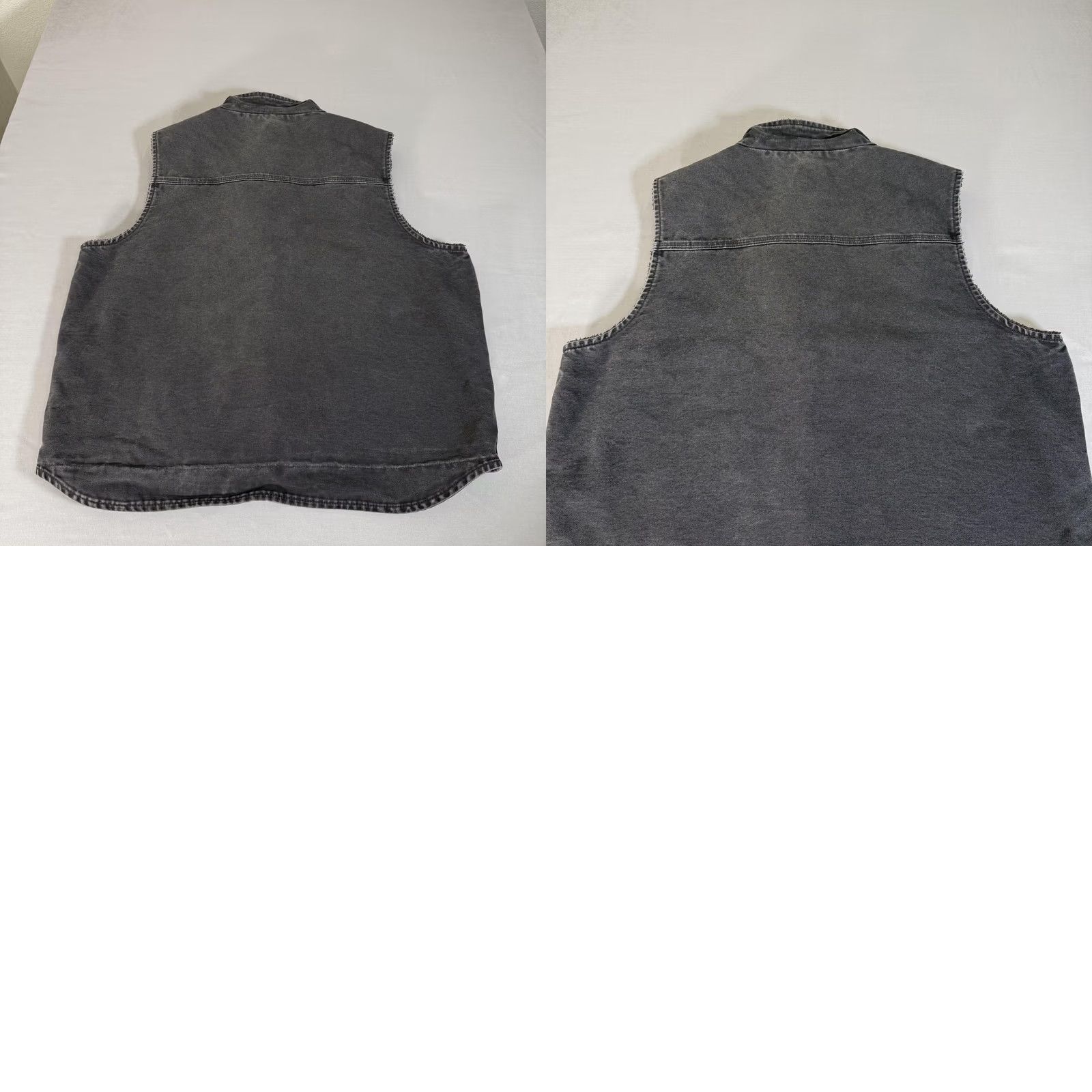 Carhartt Carhartt Vest Mens 2XL Black Canvas Sherpa Lined Full Zip Workwear V33-001 Size US XXL / EU 58 / 5 - 8 Thumbnail