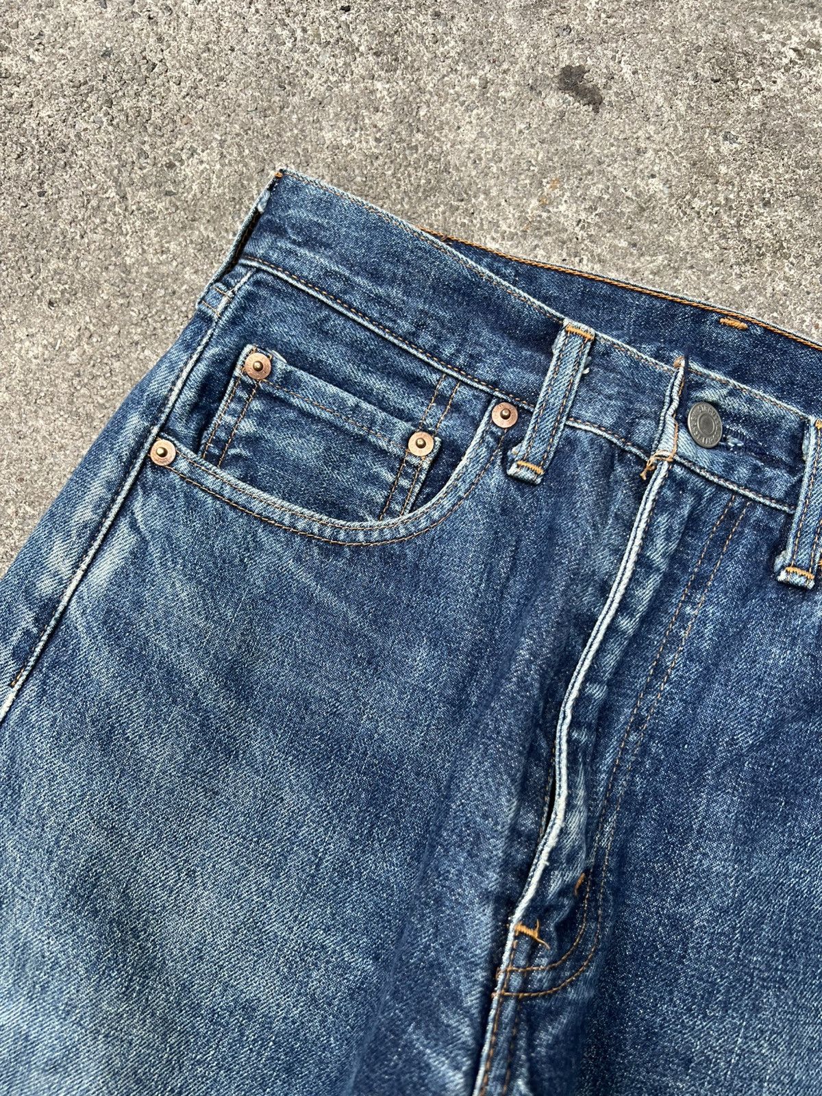 Levi's Vintage 90’s Levis 504Z Big E Selvedge Distressed Jean Size US 28 / EU 44 - 11 Thumbnail
