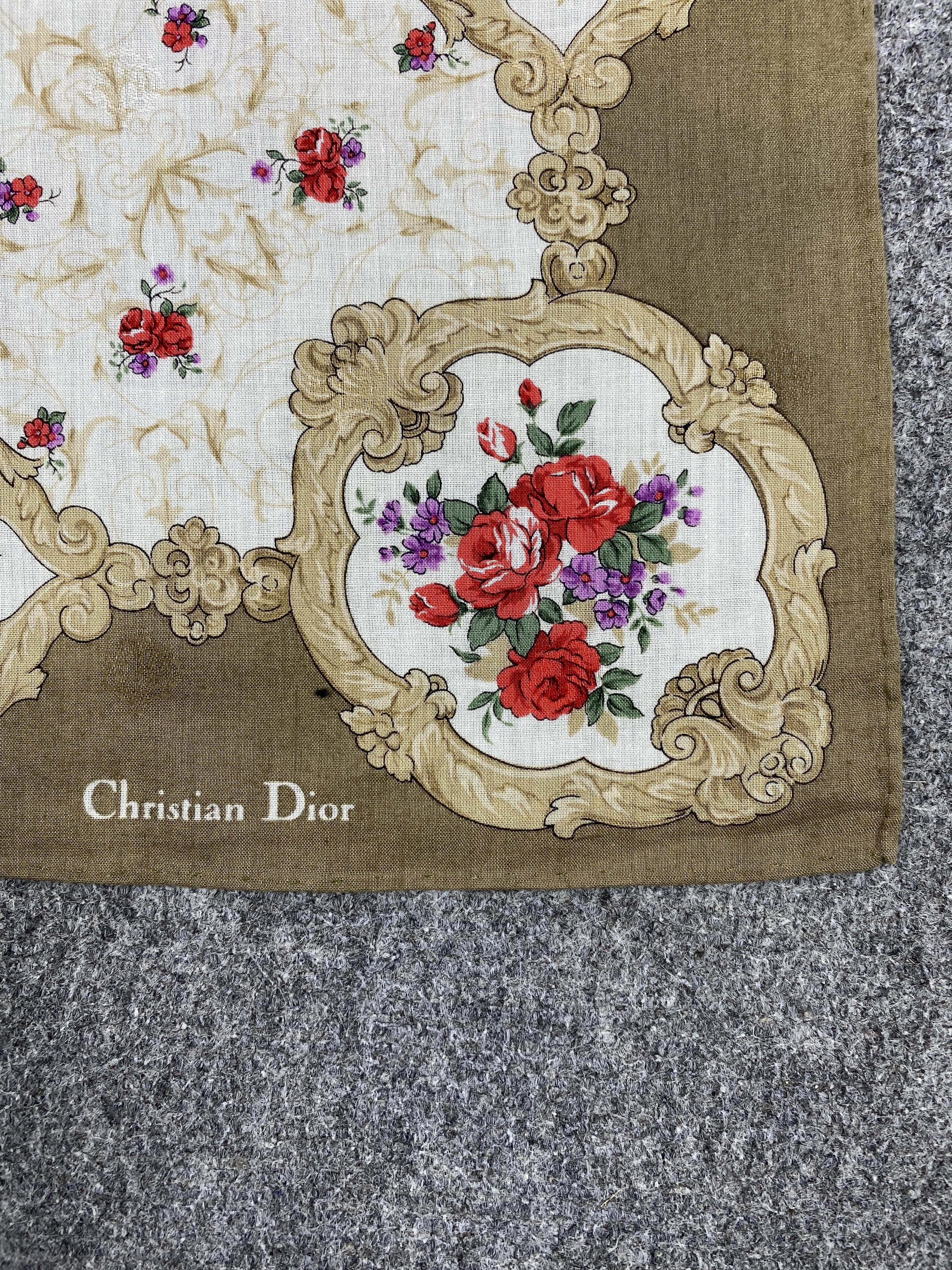 Christian Dior Monsieur Christian Dior Bandana / Handkerchief / Neckerchief HKC0534 Size ONE SIZE - 5 Thumbnail