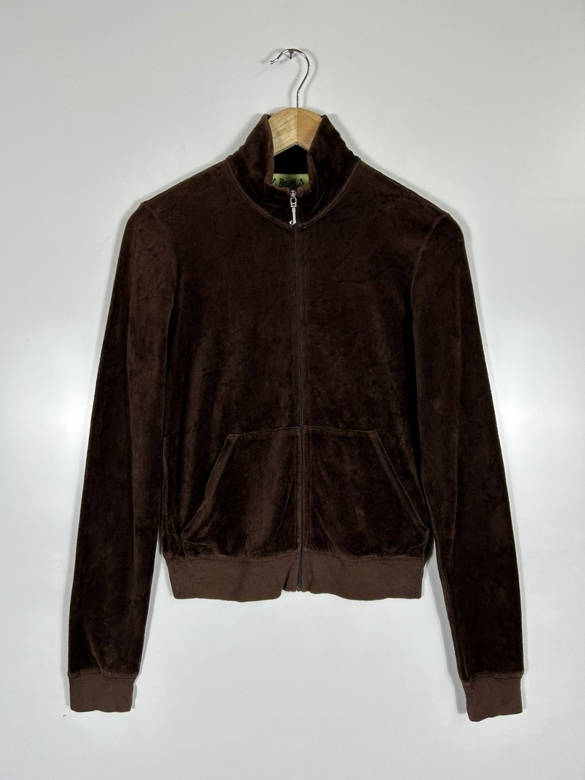 Juicy Couture ⚡️Vintage Juicy Couture Velvet Zipper Sweater Size L / US 10 / IT 46 - 1 Thumbnail