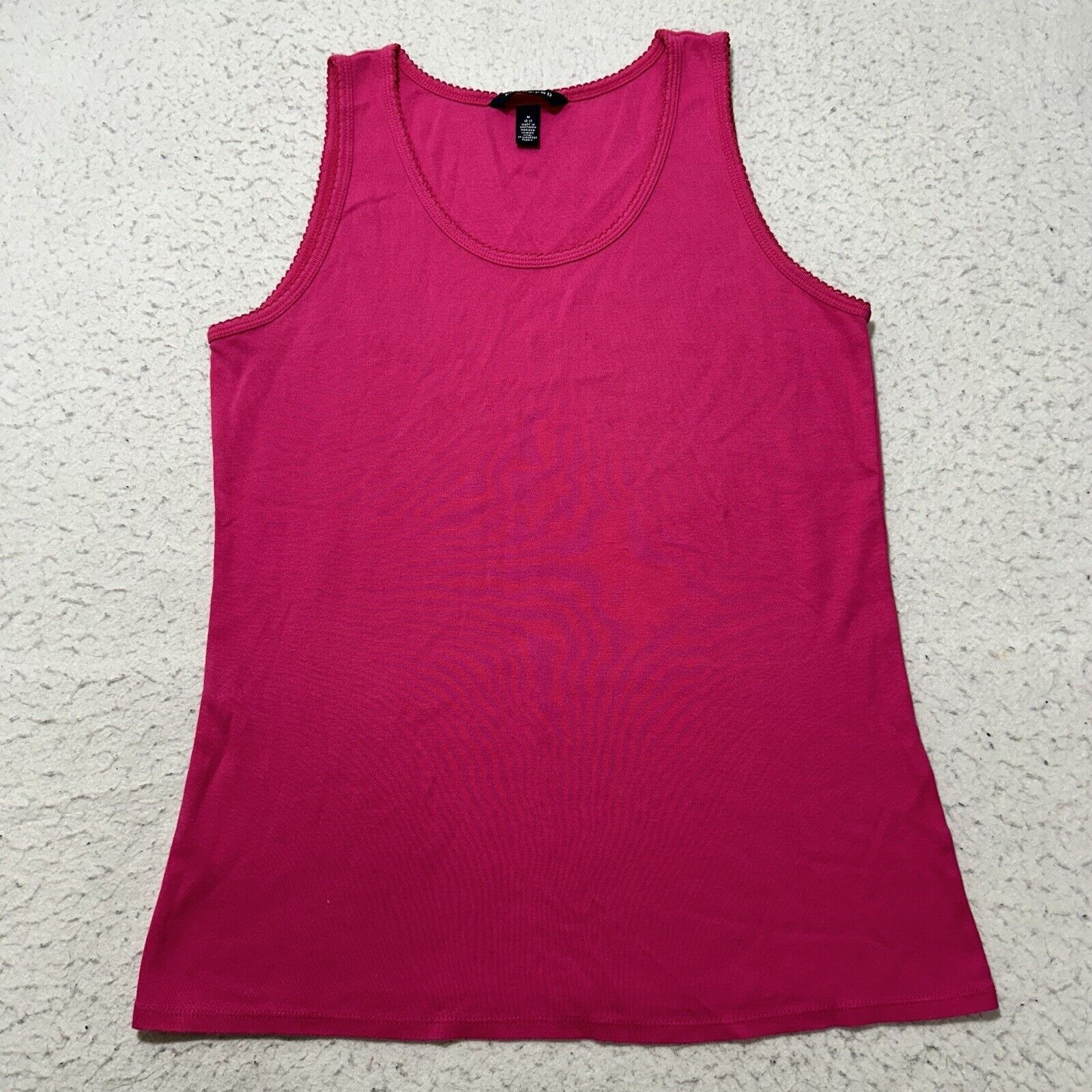 Lands' End Vintage Lands’ End Medium (10-12) Tank Top Hot Pink Shirt Size M / US 6-8 / IT 42-44 - 1 Thumbnail