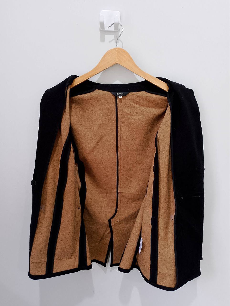 Japanese Brand BOSCH Black Gold Double Breasted Wool Suit Blazer Size XS / US 0-2 / IT 36-38 - 3 Thumbnail
