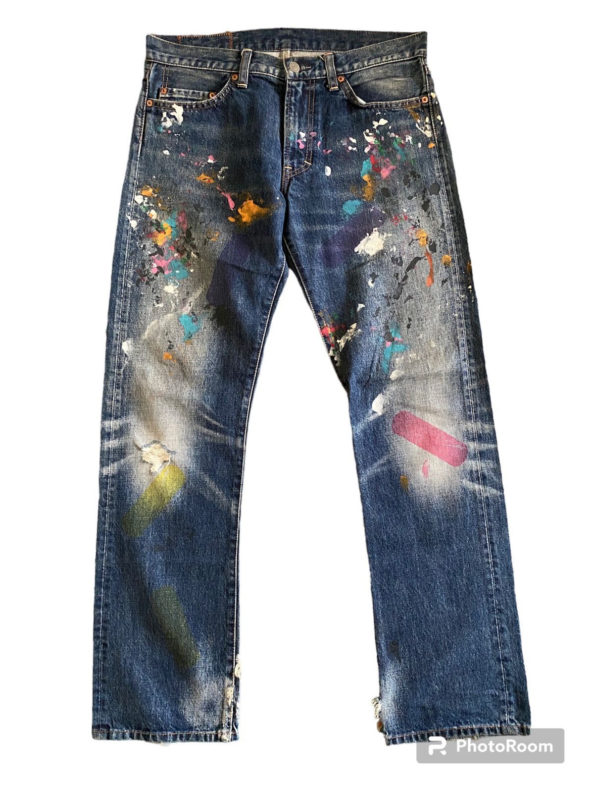 Japanese Brand × Seditionaries Japanese Brand RNA INC Slang Splatter Design Punk Denim Size US 32 / EU 48 - 1 Thumbnail