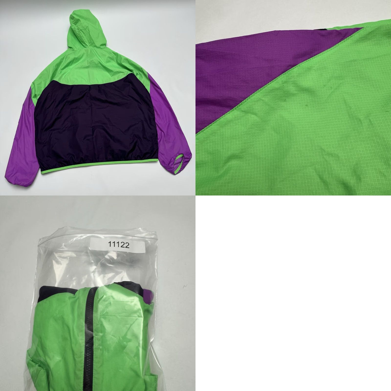 Nike VINTAGE 90s Nike Jacket Mens Large Rip Stop Lightweight Purple Grey Tab Track Jacket Sportswear Nylon Zip Activewear 90s Mens Size US L / EU 52-54 / 3 - 9 Thumbnail