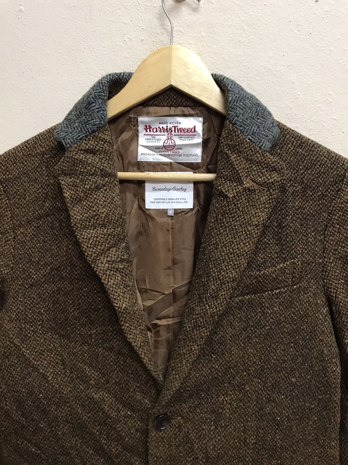 Harris Tweed Harris Tweed Sevendays Sunday Knit Wool Blazer Jacket Size US S / EU 44-46 / 1 - 13 Thumbnail