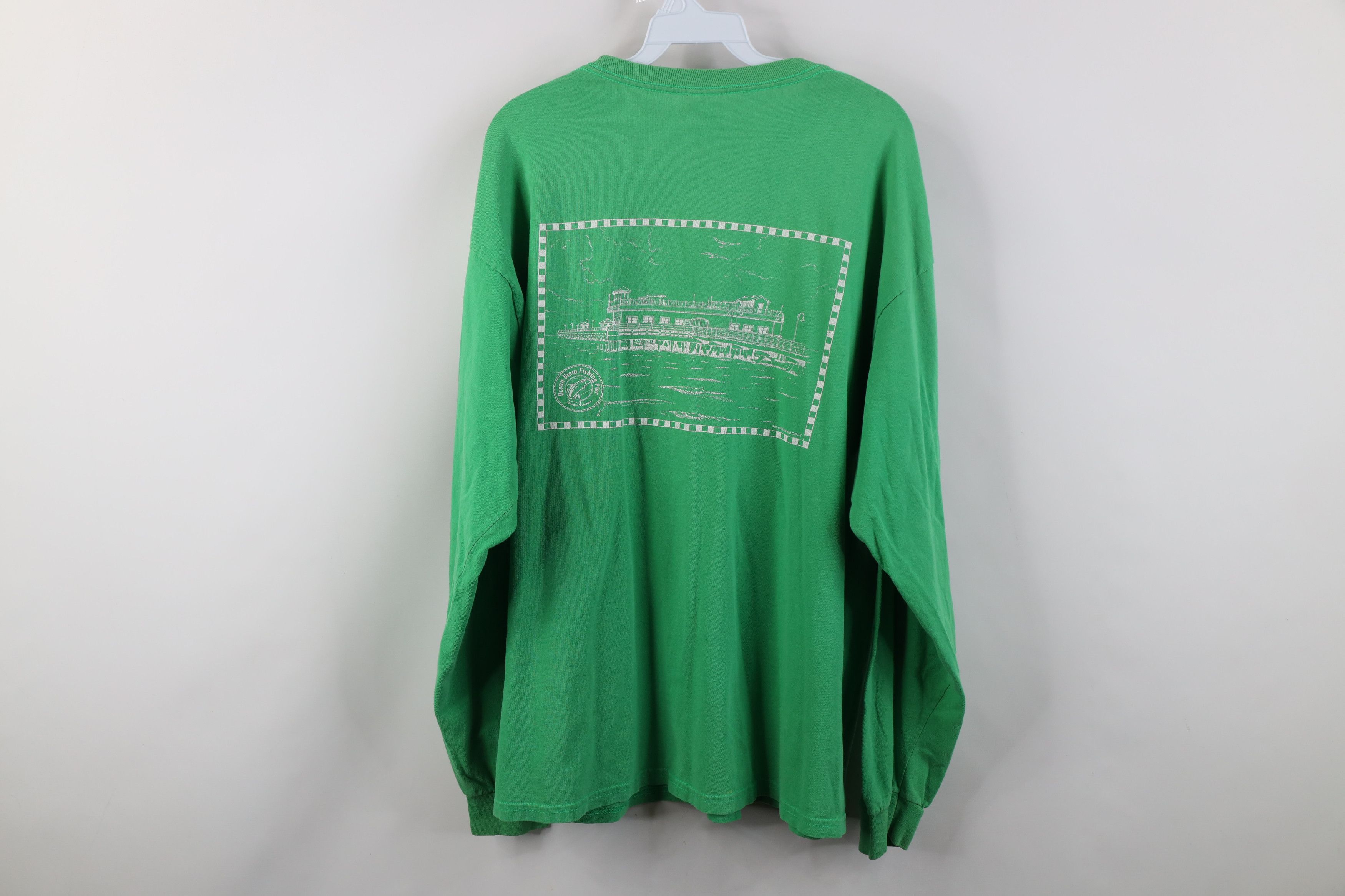 Vintage Vintage 90s Y2K Streetwear Ocean Pier Long Sleeve T-Shirt Size US XL / EU 56 / 4 - 13 Thumbnail