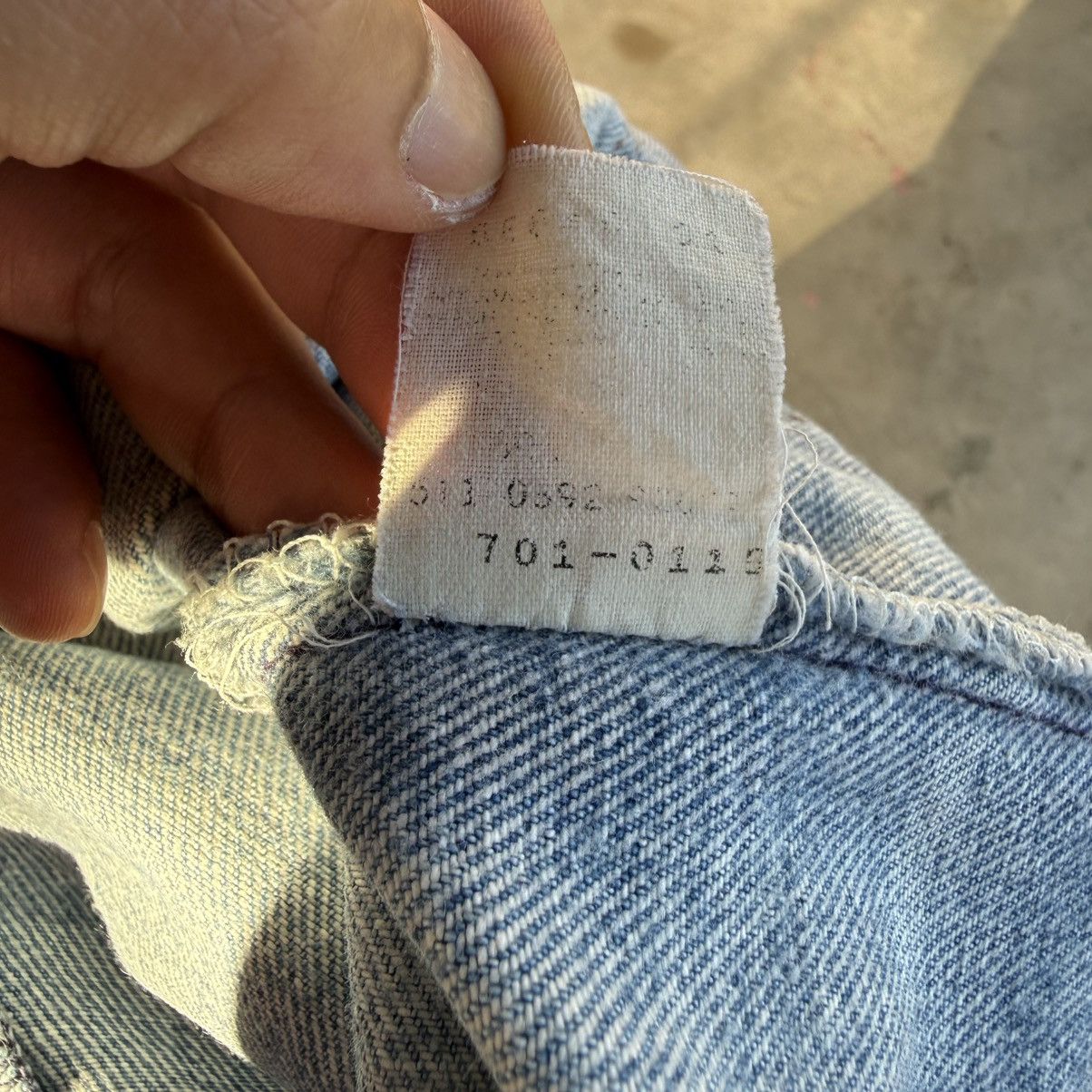 Levi's Vintage Clothing W30x30 Vintage Levi's 701 USA Faded Button Fly Denim Jean Size US 30 / EU 46 - 16 Thumbnail