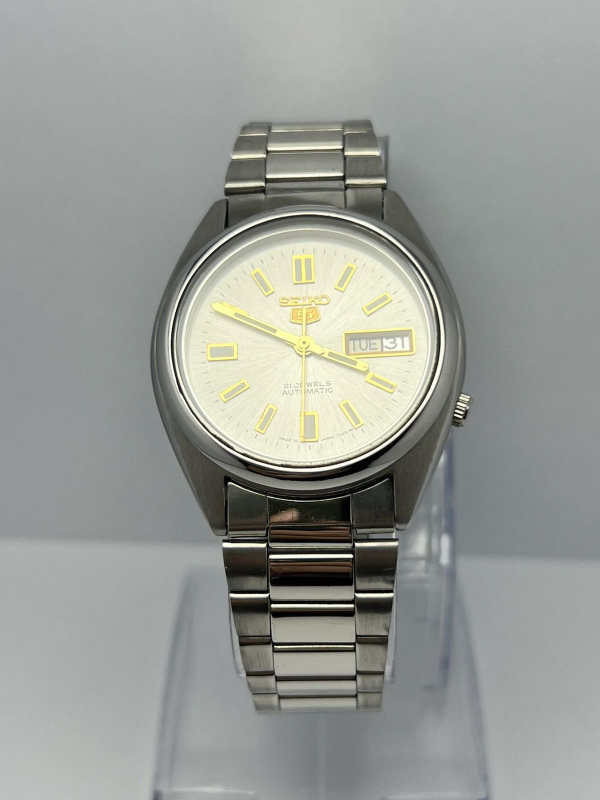 Seiko Seiko 5 Automatic Vintage Wrist Watch Day/Date Japan Size 36 - 17 Thumbnail