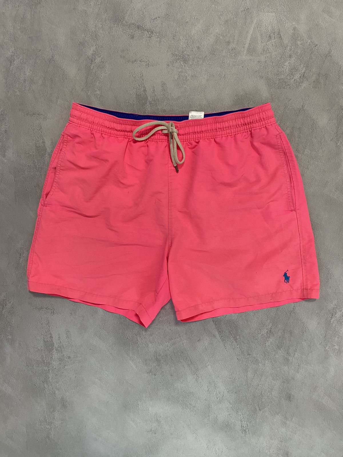 Polo Ralph Lauren × Ralph Lauren × Vintage 🍬Vintage 90s Shorts Ralph Lauren RL PINK Horse Size US 36 / EU 52 - 1 Thumbnail