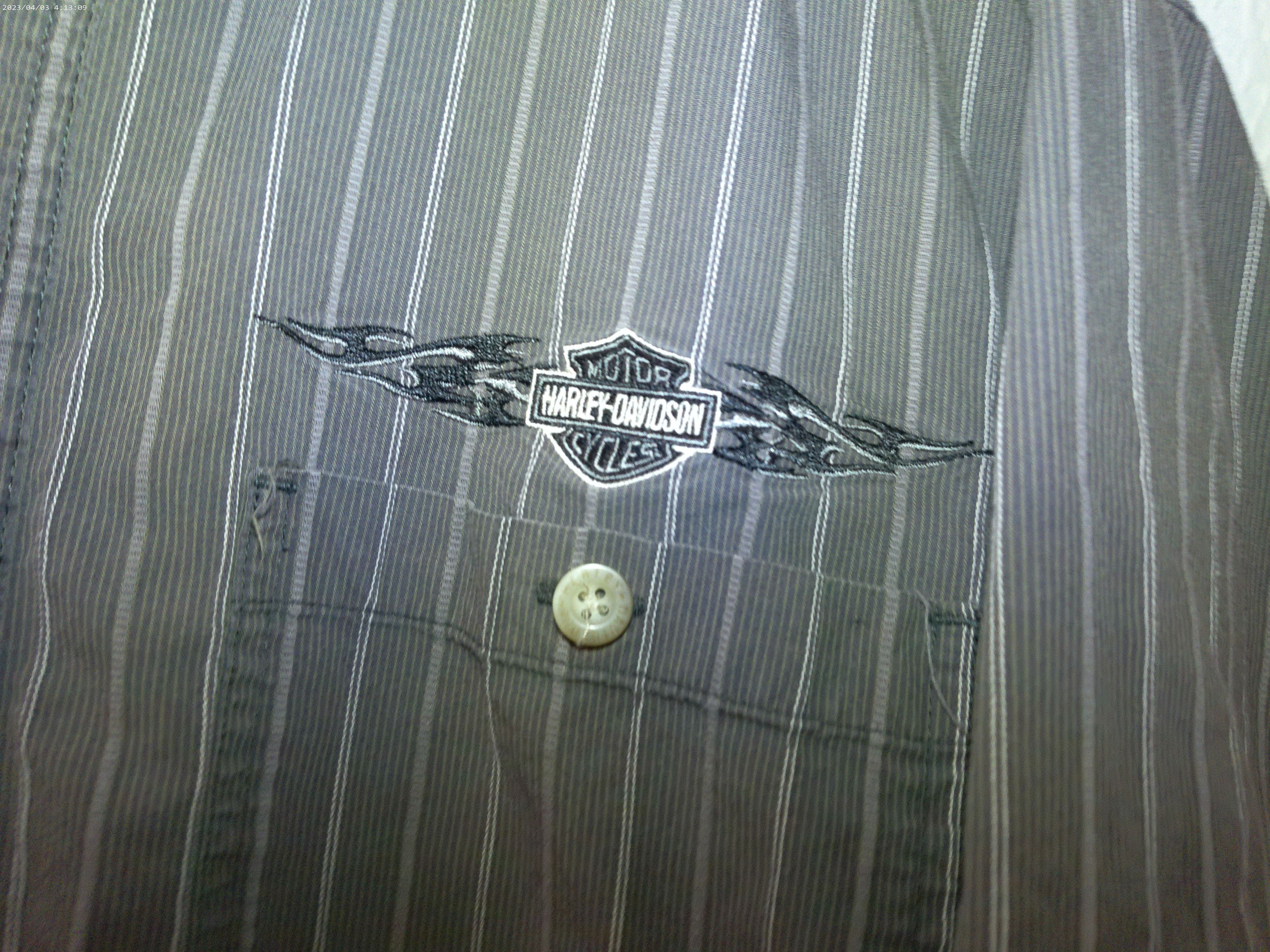 Harley Davidson Vintage Y2k Harley-Davidson Motor Wing Logo Mechanic Shirt Size US L / EU 52-54 / 3 - 2 Thumbnail