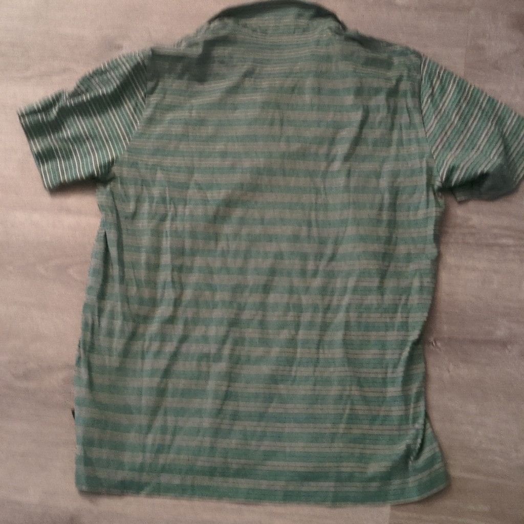 Patagonia Patagonia green striped organic cotton polo size XL Size US XL / EU 56 / 4 - 7 Thumbnail