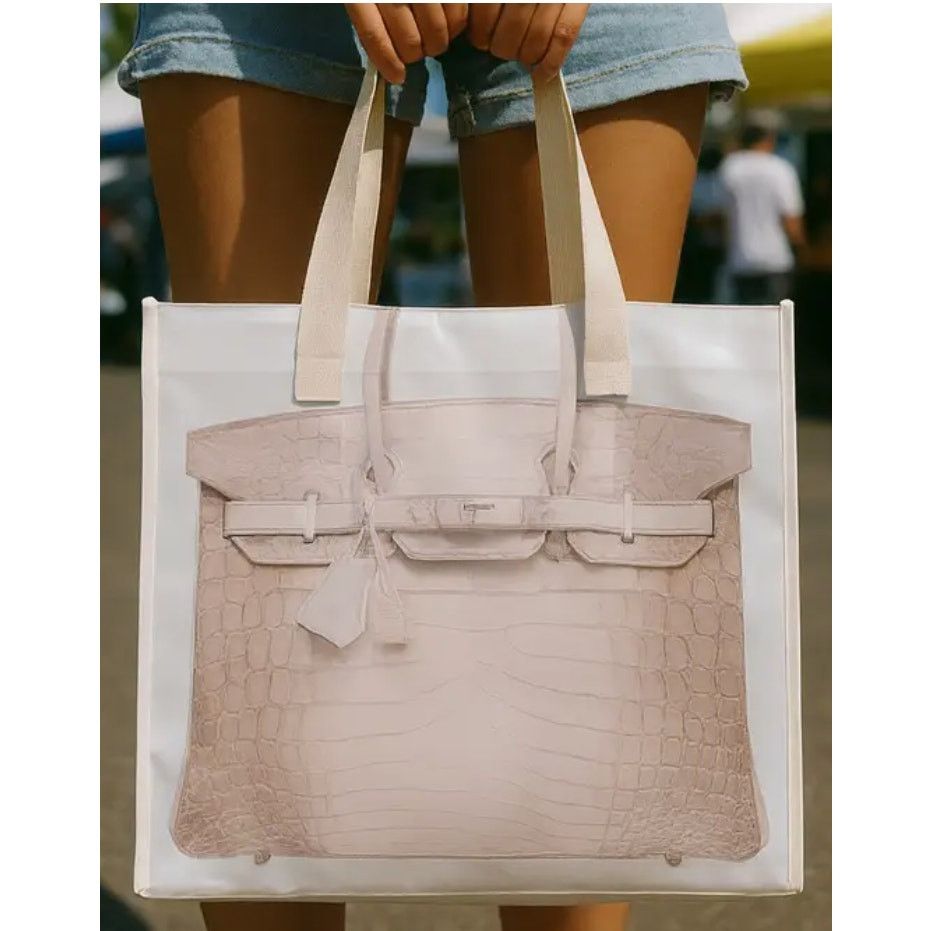 The Unbranded Brand Re-Usable Shopper Tote Size ONE SIZE - 3 Thumbnail