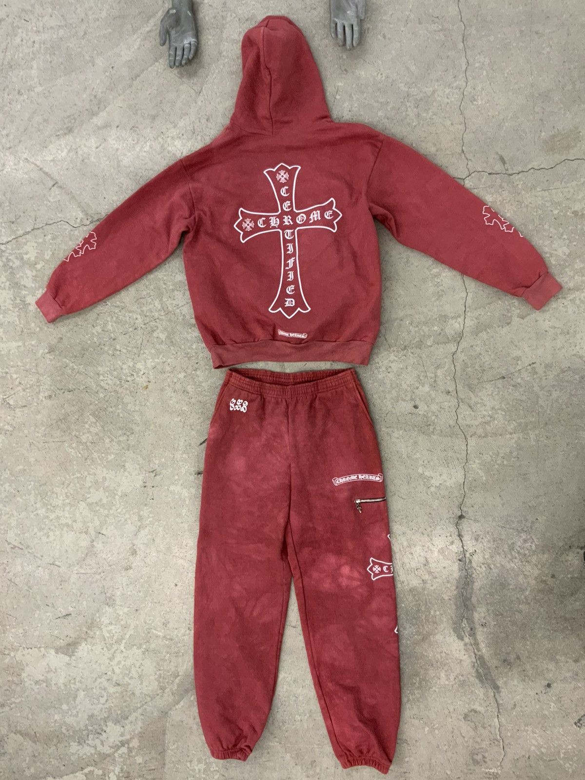 Chrome Hearts CHROME HEARTS CLB CERTIFIED ICE MAN HOODIE PANTS SWEAT SET Size US L / EU 52-54 / 3 - 1 Thumbnail
